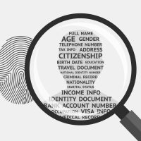 Fingerprint and personal information Fingerprint and personal information