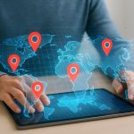 location tags on a map